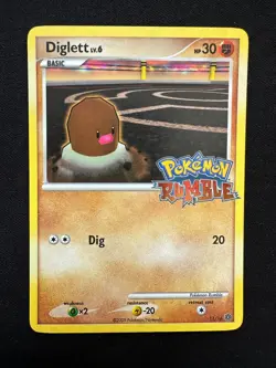 2009 Pokemon Pokemon Rumble Diglett 11/16 LP - Image 1