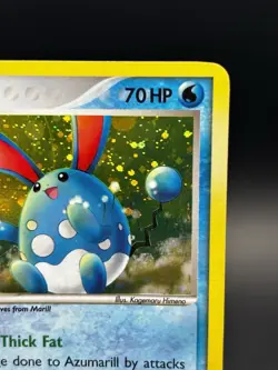 2005 Azumarill 114/113 Holo Swirl Pokemon Delta Species Secret Rare LP Vintage - Image 3