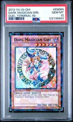 2012 YU-GI-OH! DUEL TERMINAL 6B #EN064 DARK MAGICIAN GIRL PSA 10 - Image 1