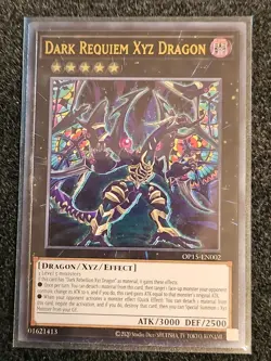 YGO Dark Requiem Xyz Dragon Ultimate Rare Unlim NM OTS Pack 15 OP15-en002 - Image 1