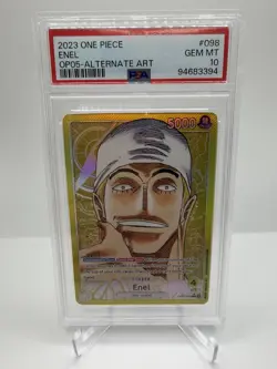 One Piece Awakening of the New Era OP05-098 Enel Alt Art Leader English PSA 10 - Image 1