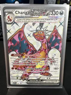 Pokemon TCG Charizard EX SVP056 Black Star Promo Full Art NM - Image 1