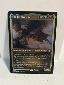 The Ur-Dragon (Etched Foil) - Commander Masters (CMM) - 337 - MTG - NM - Image 1