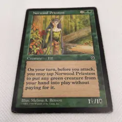 Norwood Priestess - Portal: Second Age - NM MTG Magic English Portal 2 - Image 1