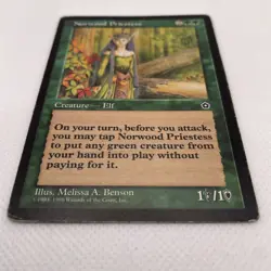 Norwood Priestess - Portal: Second Age - NM MTG Magic English Portal 2 - Image 4
