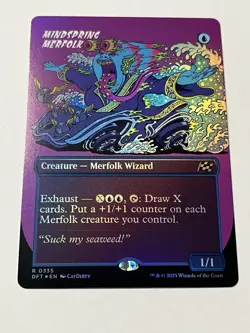 Mindspring Merfolk (Borderless) Aetherdrift Foil - Image 1