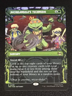 MTG Teenage Mutant Ninja Turtles Michelangelo's Technique Showcase Foil 0239 - Image 1