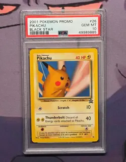2001 Black Star Promo #26 - Pikachu Snap Pokemon League - PSA 10 (Low pop 360) - Image 2