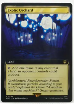 Exotic Orchard (Extended Art) Magic the Gathering, MTG Doctor Who REGULAR NM - Image 1