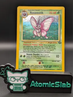 Pokemon TCG Venomoth 13/64 Jungle Holo Vintage WOTC (LP!) - Image 1