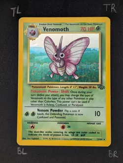 Pokemon TCG Venomoth 13/64 Jungle Holo Vintage WOTC (LP!) - Image 4