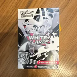 Pokemon Booster Bundle Box Scarlet & Violet White Flare Reshiram Keldeo Tepig - Image 1