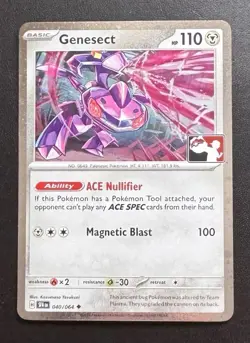 Genesect 040/064 Shrouded Fable Cosmo Holo Play Stamped Pokemon TCG NM - Image 1