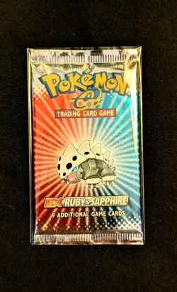 Pokemon Lairon EX Ruby & Sapphire Booster Pack e-series Nintendo Unweighed Read - Image 1