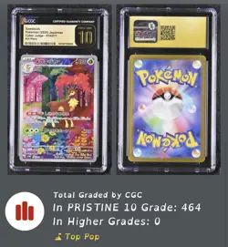 Pokemon TCG Sawsbuck 074/071 (2024) Cyber Judge Japanese AR CGC 10 PRISTINE - Image 3