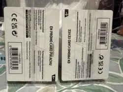 Pokemon Together Pikachu 25/165 & Eevee 133/165 Stamped Promos - Factory Sealed - Image 2