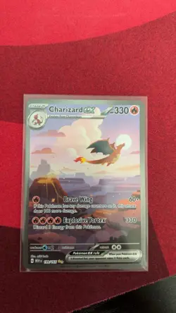 Pokemon Charizard ex 199/165 Scarlet & Violet 151 EX Full Art Holo NEAR MINT - Image 1