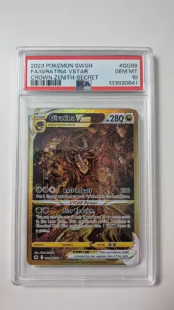 Giratina VStar GG69/GG70 Secret Rare PSA 10 Pokemon TCG Crown Zenith Galarian Ga - Image 1