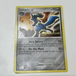Lucario 53/127 Prerelease stamp Platinum Pokemon LP 2009 - Image 1