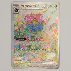 Venusaur ex 198/165 SV: 151 Special Illustration Rare Full Art Pokemon TCG NM/M - Image 1