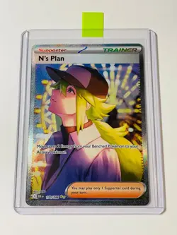 Pokemon N's Plan 170/086 Special Illustration Rare Full Art Trainer Black Bolt - Image 2