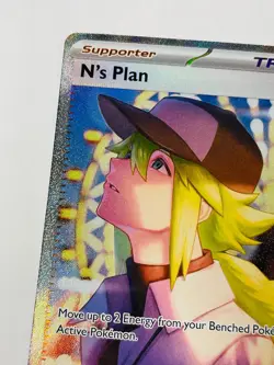 Pokemon N's Plan 170/086 Special Illustration Rare Full Art Trainer Black Bolt - Image 4