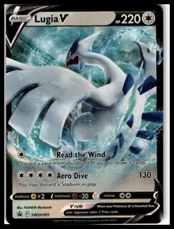 Lugia V Pokemon Sword & Shield Black Star promo #SWSH301 - Image 1
