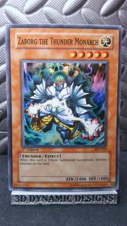 | Yugioh Zaborg the Thunder Monarch AST-023 1st Edition HP 🔥 | - Image 1