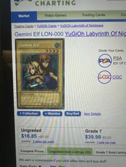 Gemini Elf LON-000 Labyrinth of Nightmare Unlimited Near Mint Condition - Image 3