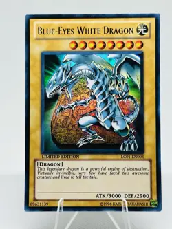 Blue-Eyes White Dragon LC01-EN004 Yu-Gi-Oh Legendary Collection 1 Limited... - Image 1