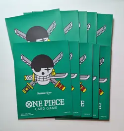 10 x Don Sleeves Roronoa Zoro Official Bandai One Piece TCG Card Game - Image 1