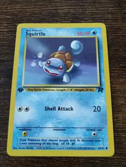 Squirtle 68/82 1st Edition Team Rocket Non Holo Pokemon Card - Image 1