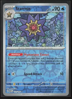 Starmie Rare SV: Scarlet & Violet 151 121/165 NM Pokemon Card Reverse Holo - Image 1