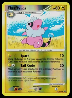 Pokemon Card - Flaaffy Platinum 48/127 Uncommon Reverse Holo - Image 1