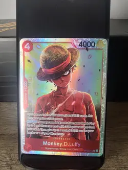 Monkey.D.Luffy OP12-015 SR ONE PIECE Tcg Card Game NM Red - Image 1