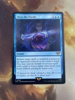 MTG Card - Press the Enemy - Rare - LOTR: Tales of Middle-Earth NM - Image 1