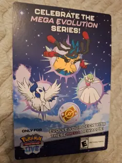 Mega Evolutions Pokemon TCG LIVE Code Card NEW 1000 Credits & 8 Ultra Rare - Image 1