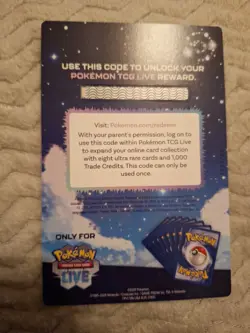 Mega Evolutions Pokemon TCG LIVE Code Card NEW 1000 Credits & 8 Ultra Rare - Image 2