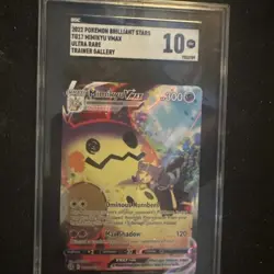 Pokemon Mimikyu VMAX Holo Ultra Rare TCG Card Brilliant Stars TG17/TG30 SGC 10 - Image 1