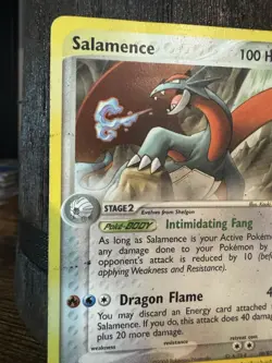 Pokemon Salamence EX Dragon 19/97 Rare Dragon Flame English eReader Card HP Cond - Image 4