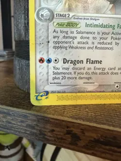 Pokemon Salamence EX Dragon 19/97 Rare Dragon Flame English eReader Card HP Cond - Image 5