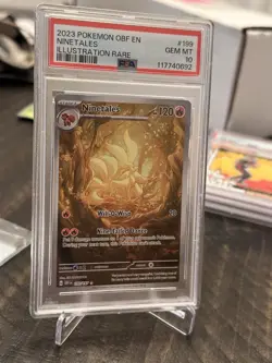 Pokemon Ninetales EX Card 199/197 Obsidian Flames 2023 PSA GEM MT 10 - Image 1
