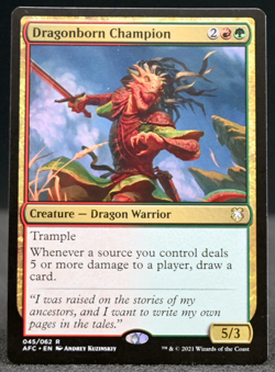 Mtg Dragonborn NM Champion Commander Adventures in the Forgotten Realms - Image 1
