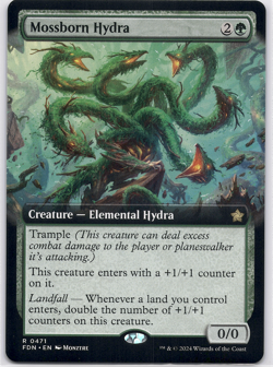 Mossborn Hydra (Extended Art) [Foundations] (FDN) [MTG] Magic 471 - Image 1