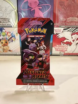 Pokemon Destined Rivals SEALED Sleeved Booster Pack - Image 1
