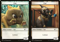 [1x] Cat Token (027) // Cat Token (028) Near Mint, English Secret Lair MTG Magic - Image 1