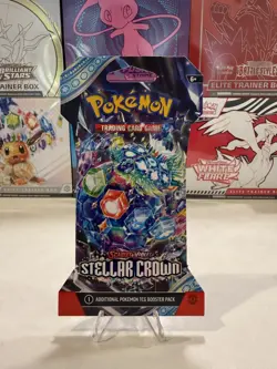 Pokemon Stellar Crown SEALED Sleeved Booster Pack - Image 1
