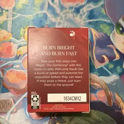 Wizards of the Coast Magic: The Gathering Welcome Deck RED Factory Sealed - Image 2