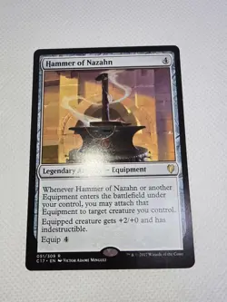 Wizards Hammer of Nazahn Commander 2017 Legendary Artifact Equipment Rare - Image 1