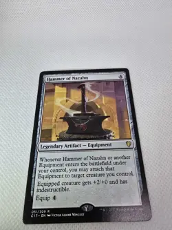 Wizards Hammer of Nazahn Commander 2017 Legendary Artifact Equipment Rare - Image 3